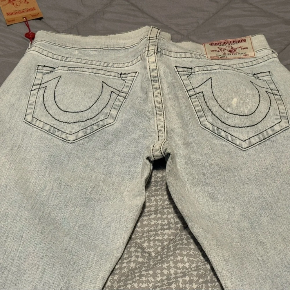 Vintage True Religion Men's Light Gray light stretch Jeans